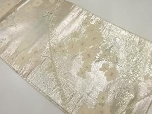 アンティーク　花模様織出しぼかし袋帯（材料）